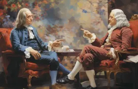 Benjamin Franklin and Voltaire