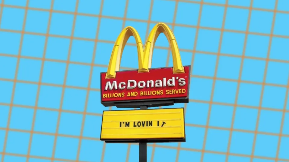 McDonald’s Golden Arches sign reading Billions and Billions Served and I’m Lovin It