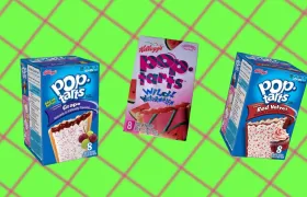 Kellogg's Pop-Tarts boxes for Frosted Grape, Wild Watermelon, and Red Velvet