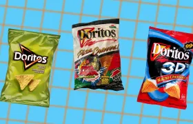 Three vintage Doritos bags for Intense Pickle, Pizza Cravers, and 3D Nacho