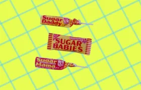 Sugar Daddy, Sugar Babies, and Sugar Mama candy packages