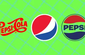 Three Pepsi logos showing the vintage red script, swirl, and blue circle