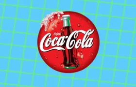 Enjoy Coca-Cola red disc logo with contour bottle and ice