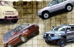 Four discontinued Toyota SUVs including RAV4 EV Highlander and Land Cruiser