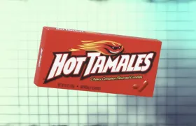 Red Hot Tamales chewy cinnamon candy theater box