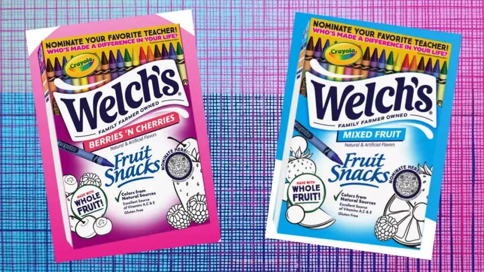Welch's Teams Up With Crayola Team To Create Fruit Boxes