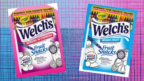 Welch's Teams Up With Crayola Team To Create Fruit Boxes