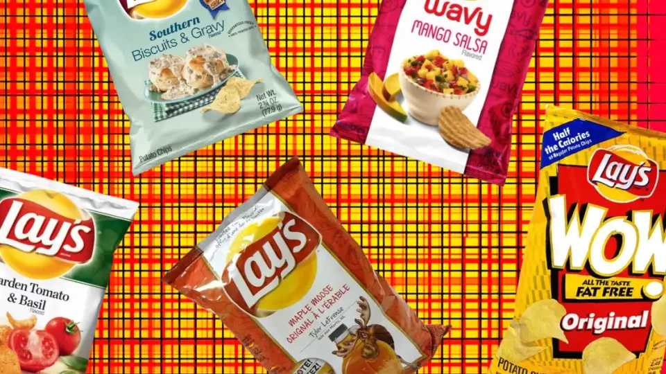 Lay’s Southern Biscuits and Gravy, Mango Salsa, Maple Moose, and WOW bags