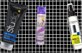 L’Oréal Studio Line melting gel, Silk & Gloss hairspray and Mineral FX gel
