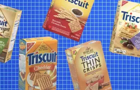 Cheddar, Rye with Caraway, Wasabi Soy and Olive Triscuit boxes